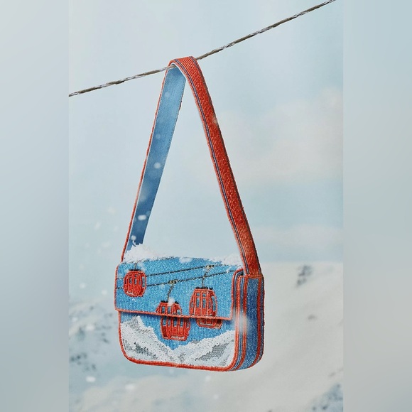 Anthropologie The Fiona Beaded Bag: Winter Icon Edition Gondola